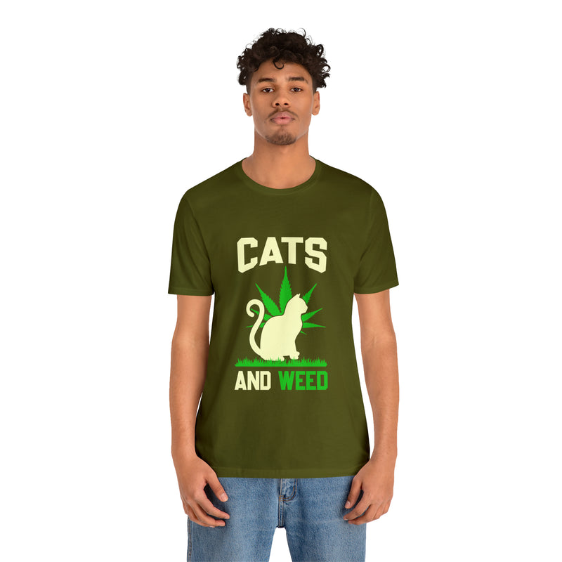 Cats And Weed Unisex™  Tee