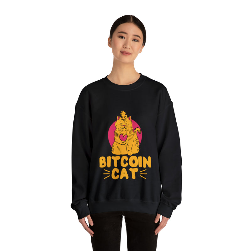 Bitcoin Cat Unisex™ Crewneck Sweatshirt