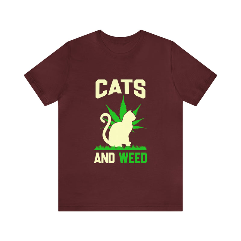 Cats And Weed Unisex™  Tee