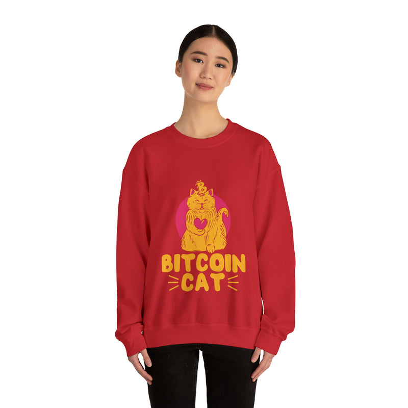 Bitcoin Cat Unisex™ Crewneck Sweatshirt